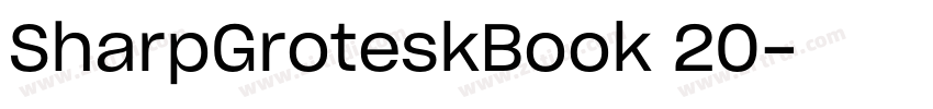 SharpGroteskBook 20字体转换